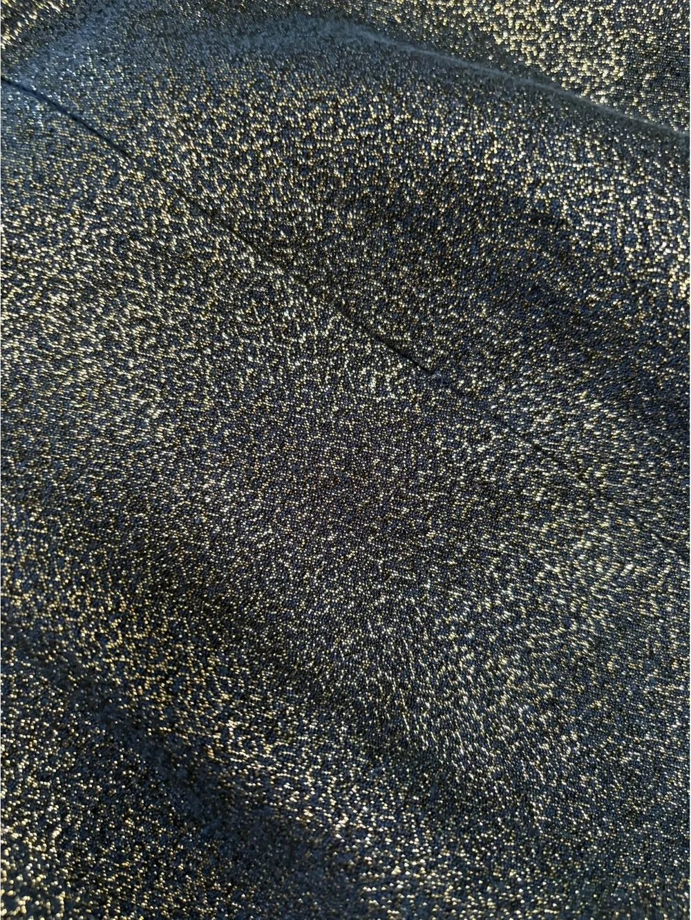 Calvin Klein Blue Gold Metallic Sparkle Cocktail Dress Size 4 - Picture 4 of 5